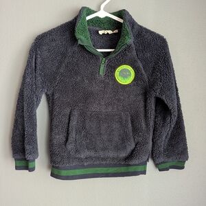 Mountain Warehouse fleece 3/4 zip up kids size 7 to 8 blue green